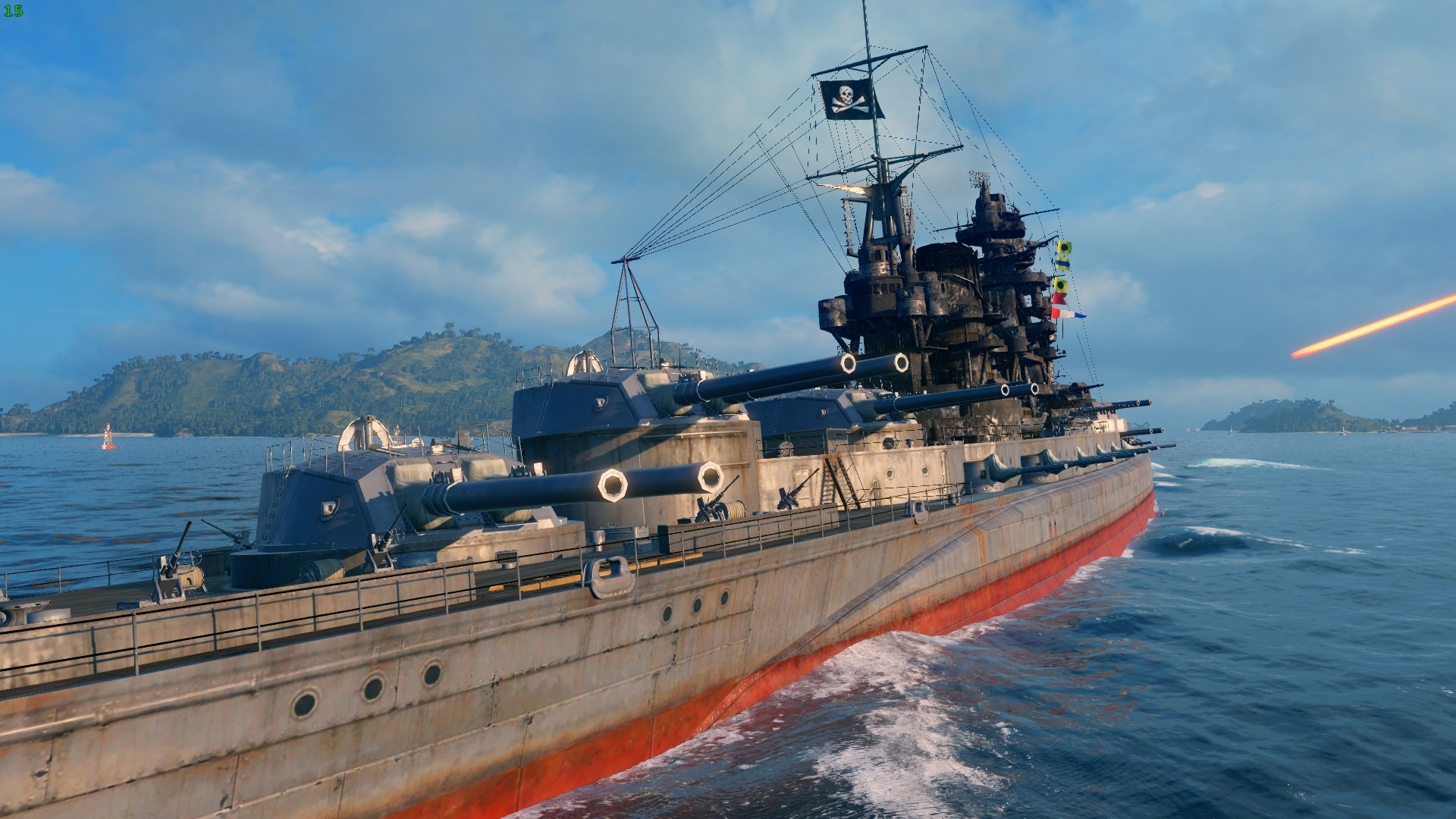 world of warships how to aim angled
