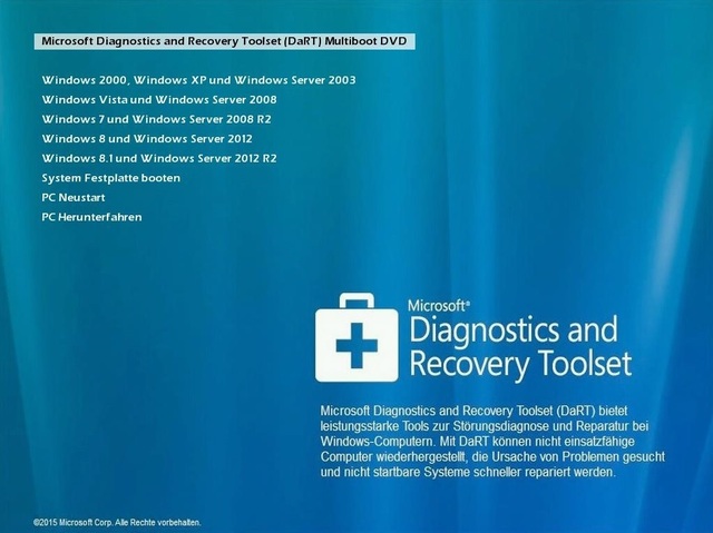 microsoft diagnostics and recovery toolset dart download