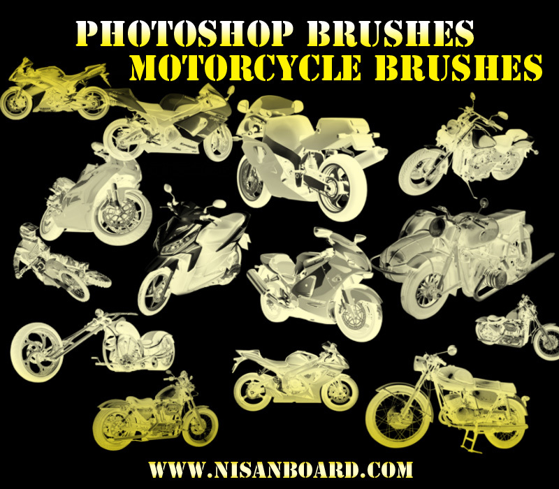 Photoshop Brushes, Photoshop Motorcycle Brushes download