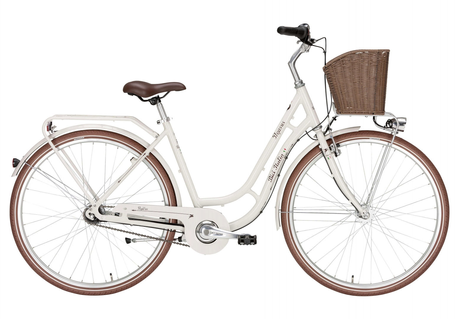 Damen Citybike Pegasus Bici Italia Fahrrad weiß 45 cm