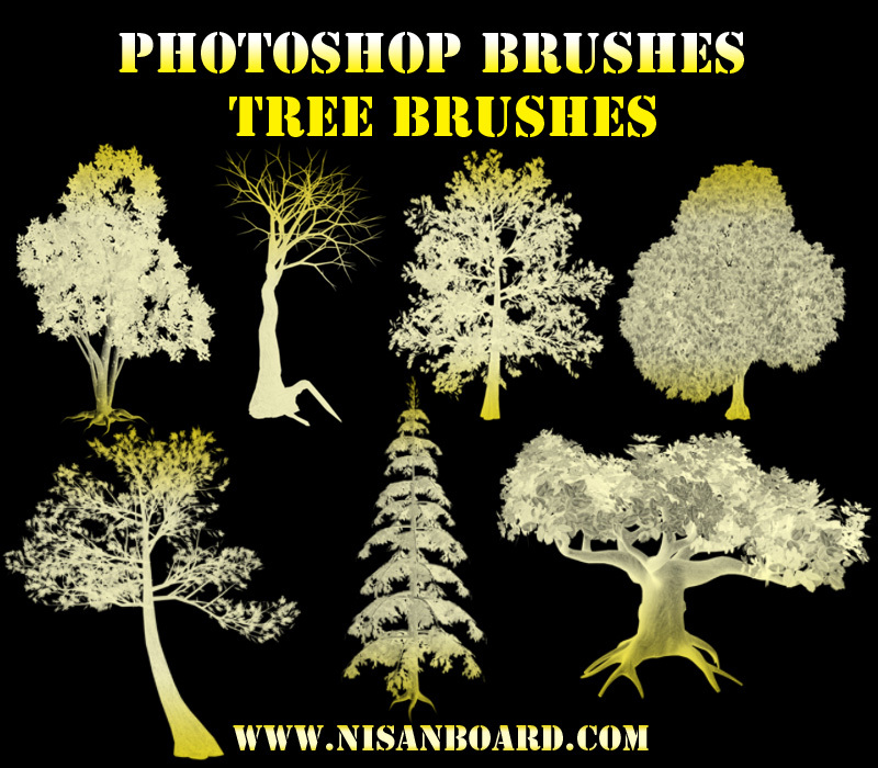 Photoshop Brushes, Photoshop Tree Brushes indir