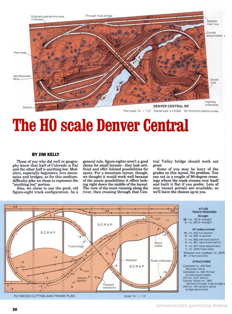 'Ozark River Valley' bzw. 'Denver Central' H0 0000031fjj4j