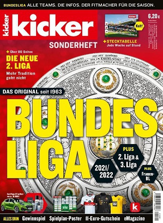  Kicker Sonderheft Bundesliga 2021,2022