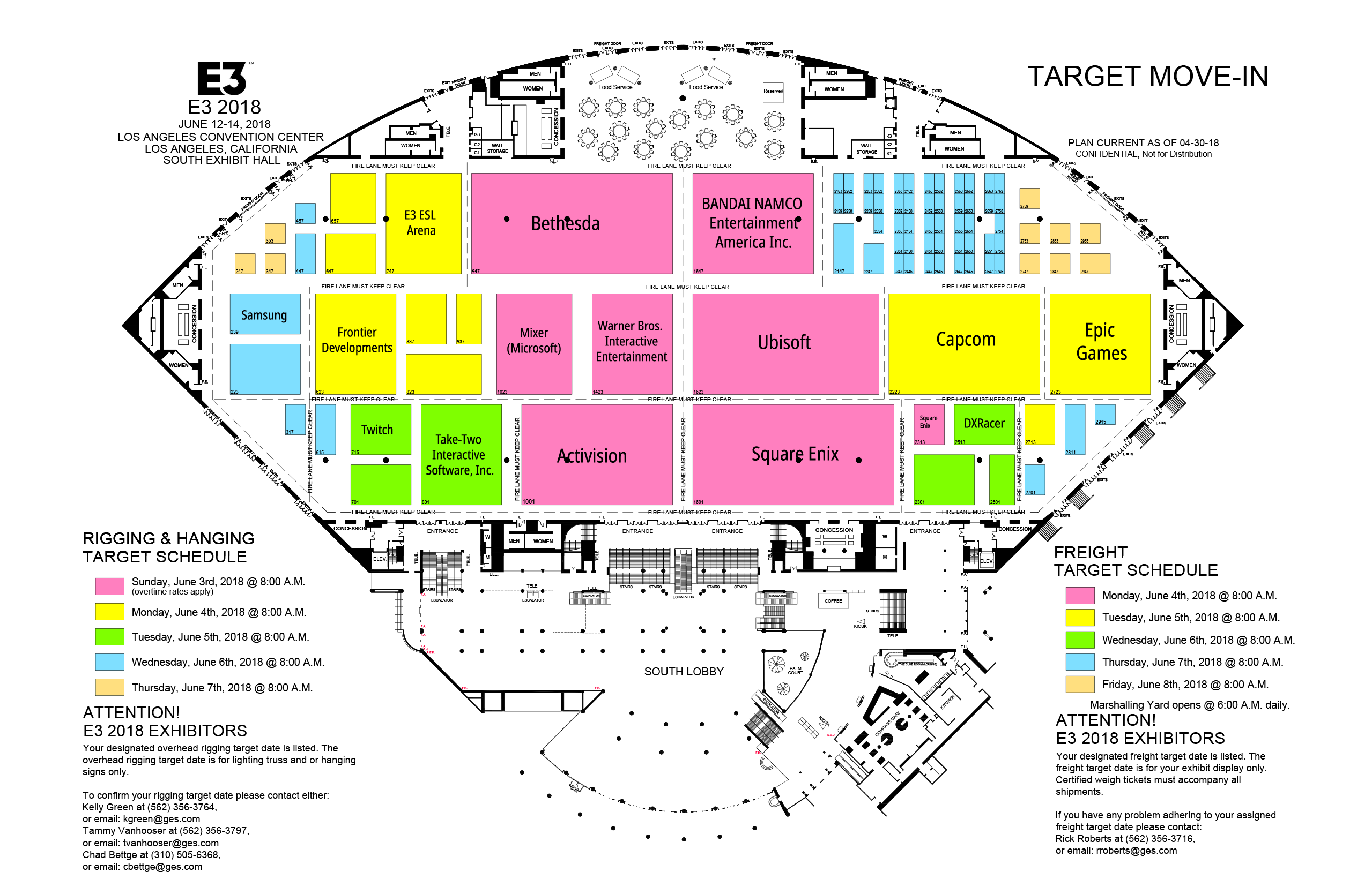 E3 2018 floor plans now available (target maps) ResetEra