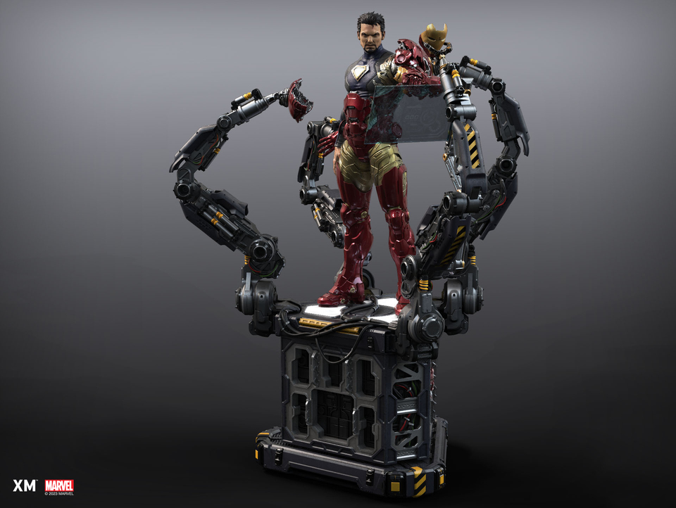 Premium Collectibles : Iron Man Suit-Up 1/4 Statue 10viqz
