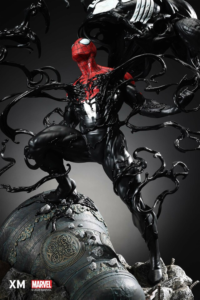 Premium Collectibles : Symbiote Spiderman 1/4 Statue 112oi7a