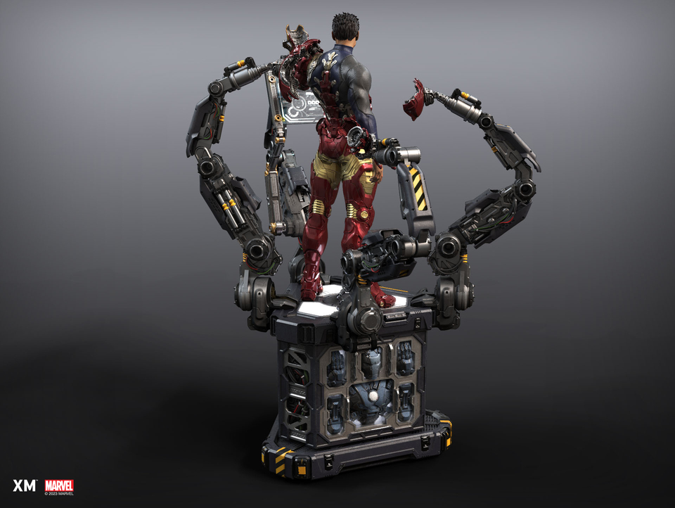 Premium Collectibles : Iron Man Suit-Up 1/4 Statue 11z2c3b