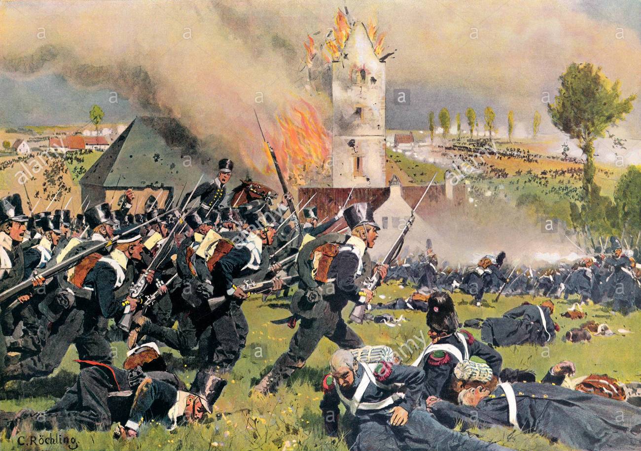 Нападения 2. Битва Ватерлоо 1815. Наполеон битва Ватерлоо. Пруссаки Ватерлоо. Битва при Ватерлоо сражения наполеоновских войн.