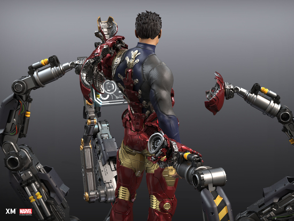 Premium Collectibles : Iron Man Suit-Up 1/4 Statue 13u3fj1