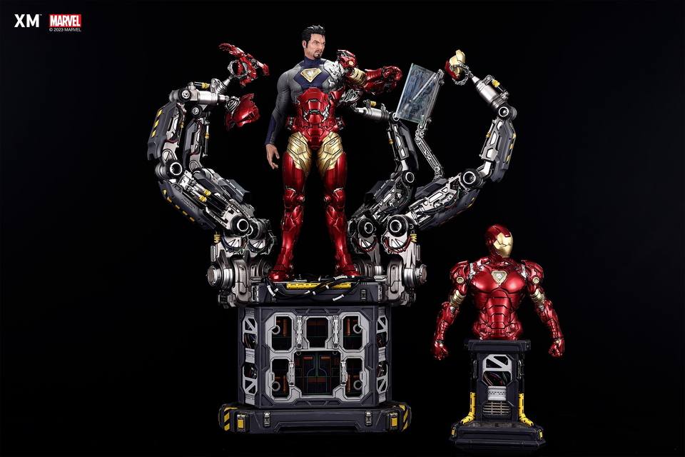 Premium Collectibles : Iron Man Suit-Up 1/4 Statue 1h1dkj