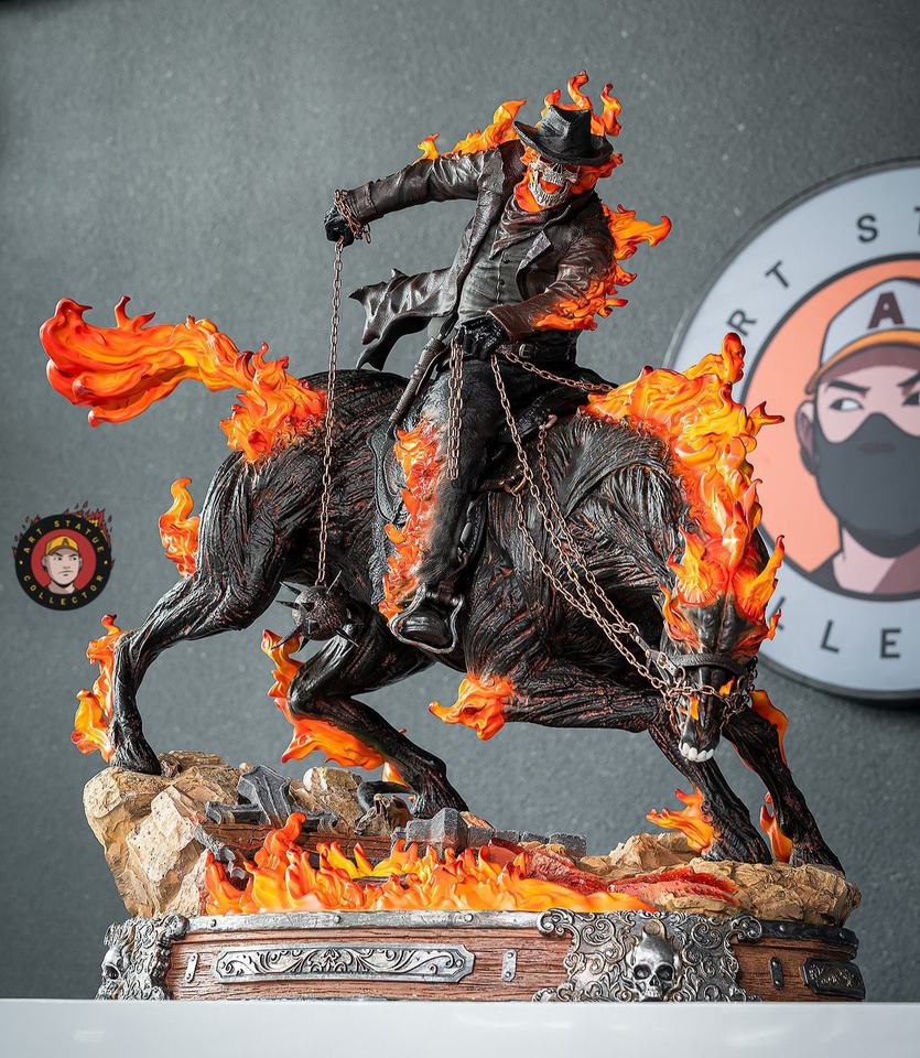 Premium Collectibles : Ghost Rider on Horse 1tokwj