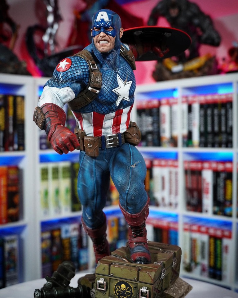 Premium Collectibles : Captain America Ultimate 1/4 Statue 1vrk8f