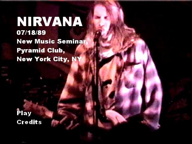 Nirvana - Pyramid Club Englisch 1989  PCM DVD - Dorian