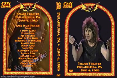 Ozzy Osbourne - Live in Philly Englisch 1989  PCM DVD - Dorian