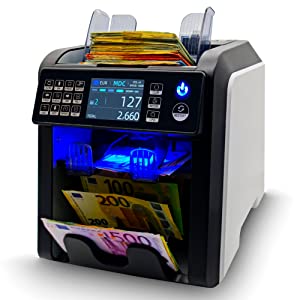 Geldzählmaschine mit Echtheitprüfung Banknotenzähler Geldscheinzähler