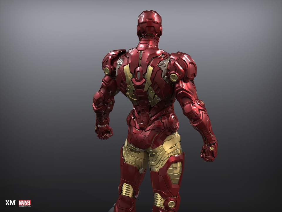 Premium Collectibles : Iron Man Suit-Up 1/4 Statue 272id3t