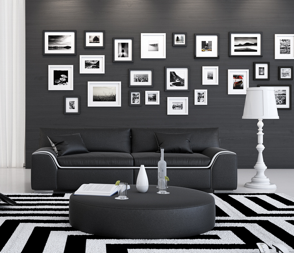 Details zu Sofa Couch Arica 47-Sitzer Kunstleder schwarz 4700 cm B-Ware  47-47