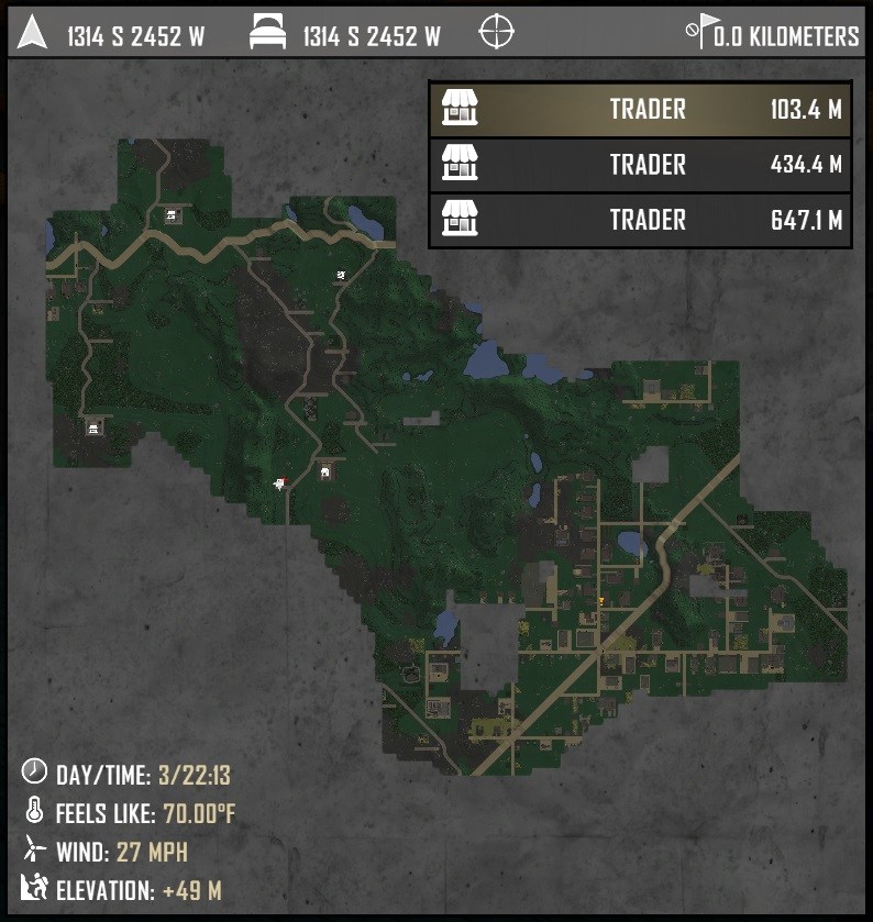 7 days to die map of traders