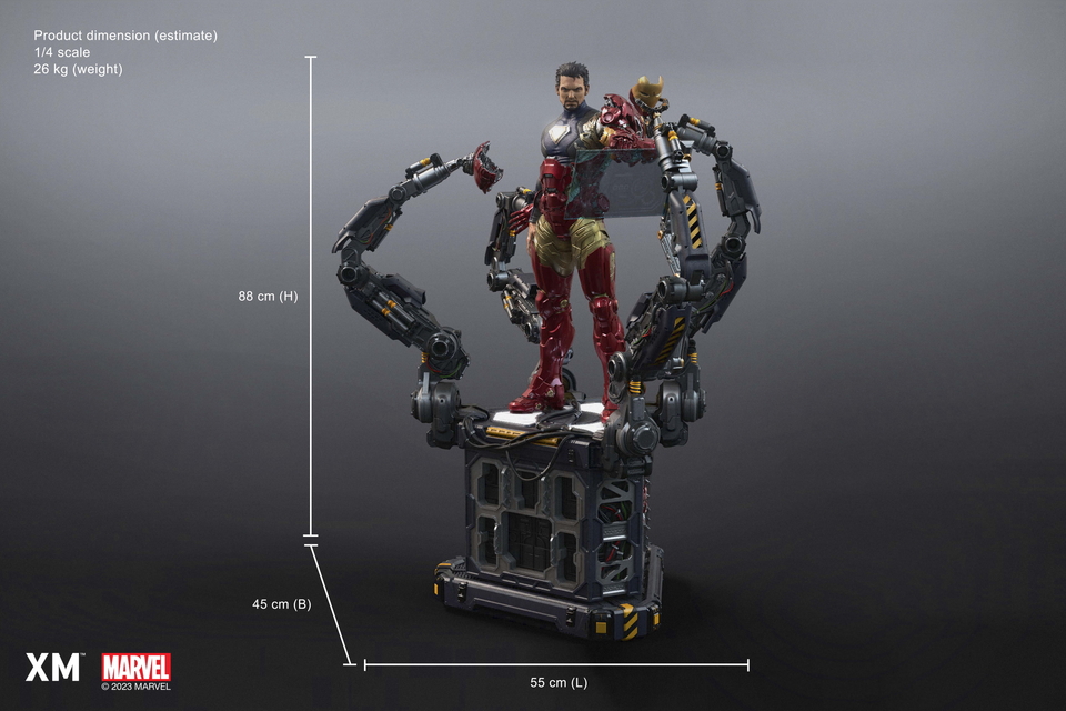 Premium Collectibles : Iron Man Suit-Up 1/4 Statue 3oef1v