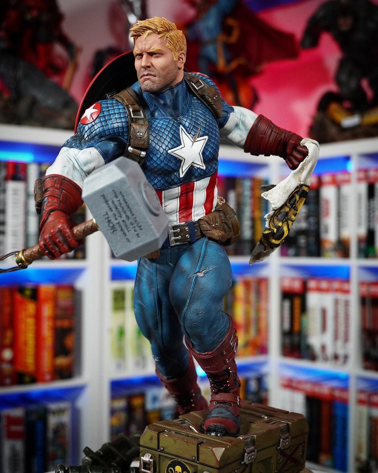 Premium Collectibles : Captain America Ultimate 1/4 Statue 3zijgc