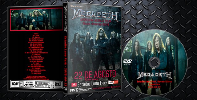 Megadeth - Estadio Luna Park Buenos Aires Englisch 2016  AC3 DVD - Dorian