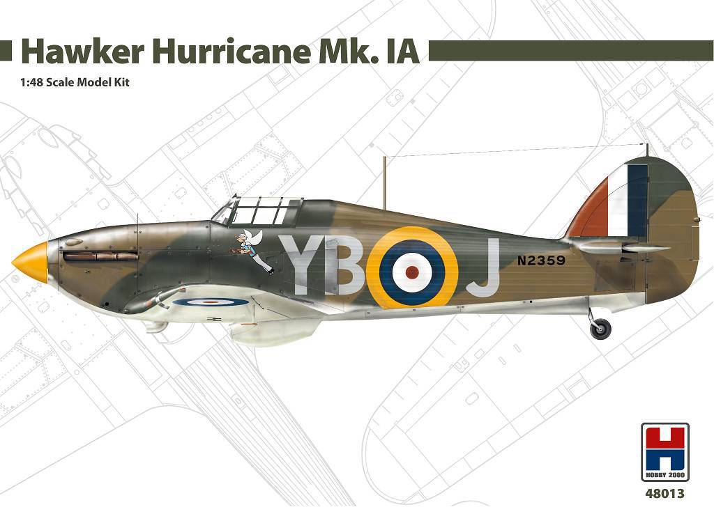 I paint mask # EX346 Eduard 1/48 Hawker Hurricane Mk 