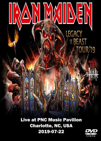 Iron Maiden - Charlotte Englisch 2019  PCM DVD - Dorian