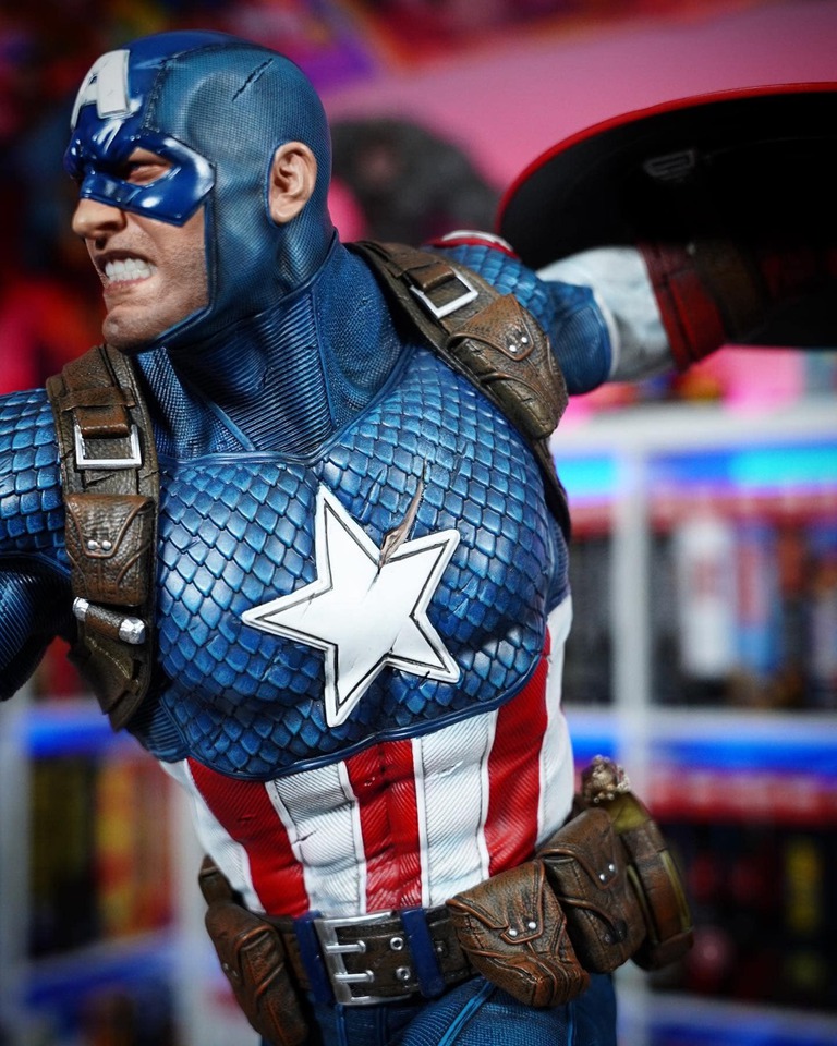 Premium Collectibles : Captain America Ultimate 1/4 Statue 5ucjwk