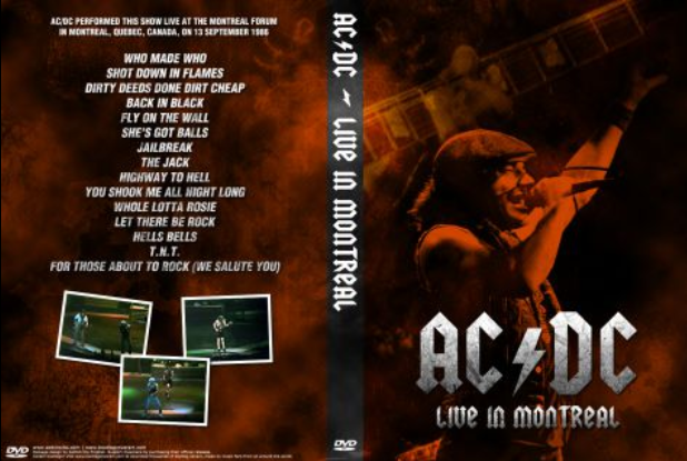 AC/DC - Montreal Englisch 1986 AC3 DVD - Dorian