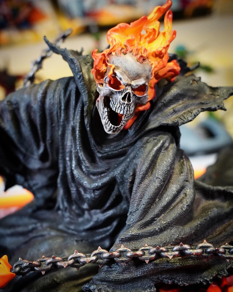 Premium Collectibles : Ghost Rider on Horse 66ljl1