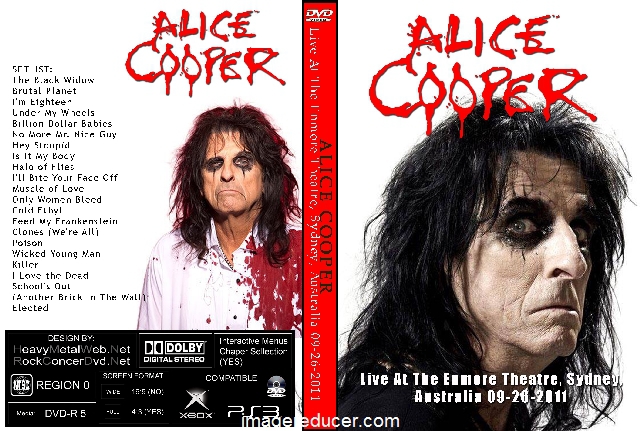 Alice Cooper - Sydney Englisch 2011  AC3 DVD - Dorian