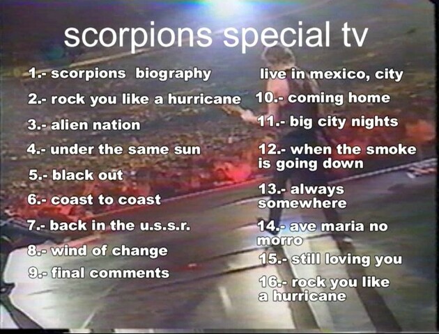 Scorpions - Palacio De Los Deportes Mexico Englisch 1994 MPEG DVD - Dorian