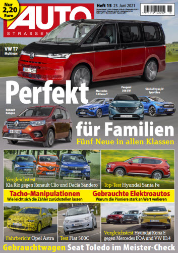 Cover: Auto Strassenverkehr Magazin No 15 vom 23  Juni 2021