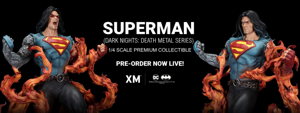 Premium Collectibles : Dark Nights Death Metal Superman 1/4 Statue Bannerfbsupermandndmp47ilc