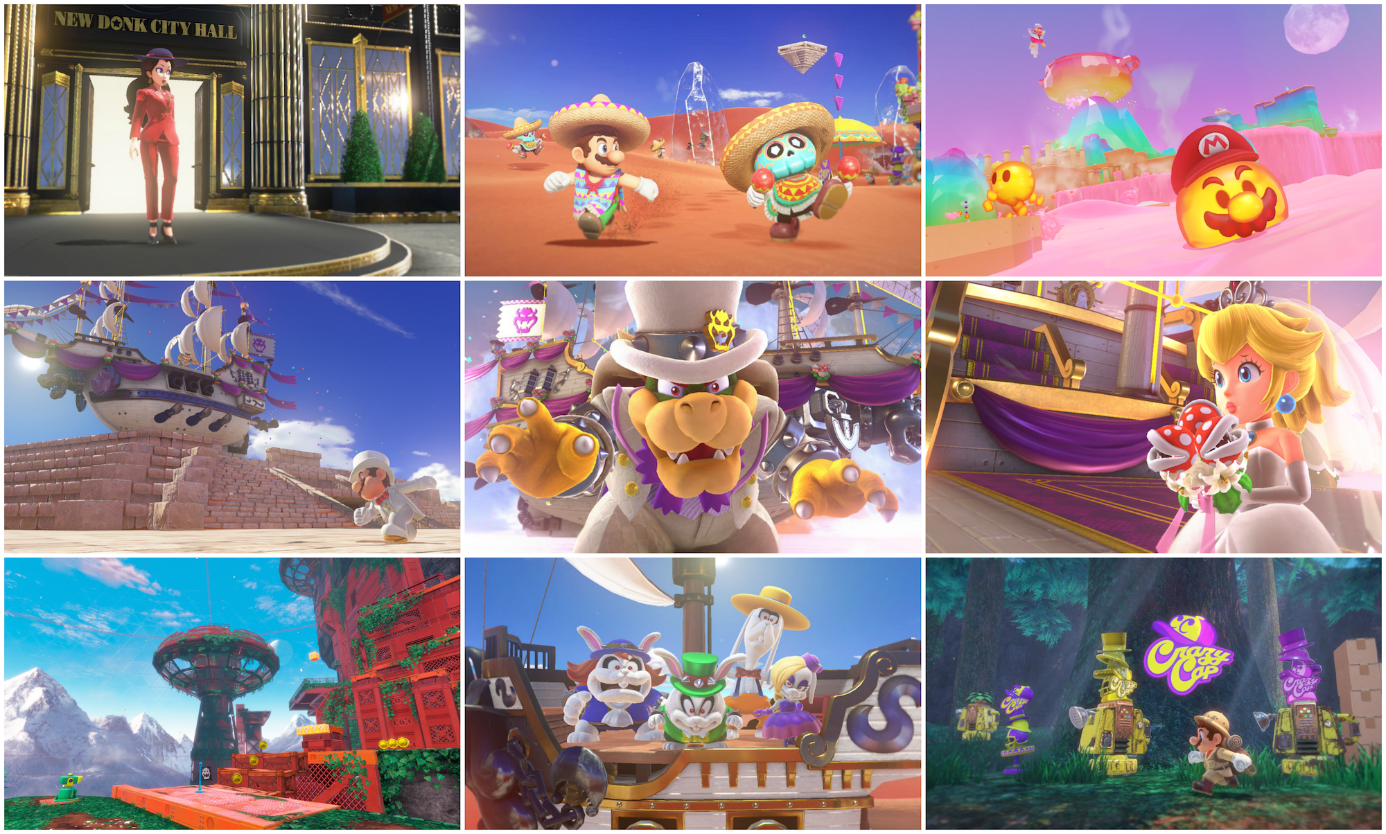 how many worlds are in super mario odyssey