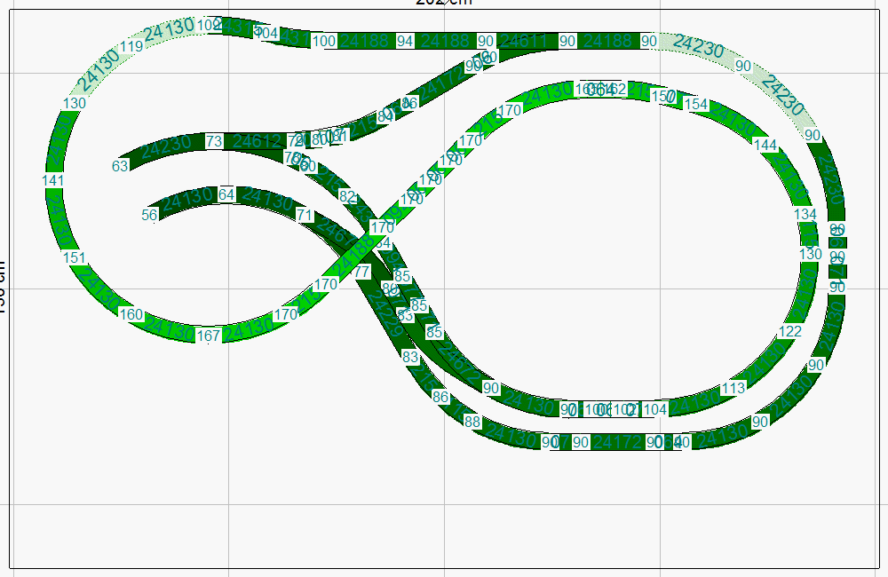 NOCH 9916 'Bernina' in M-(.. und jetzt C-) Gleis ;) Bernina_2x1.3_c-gleisg0j2m