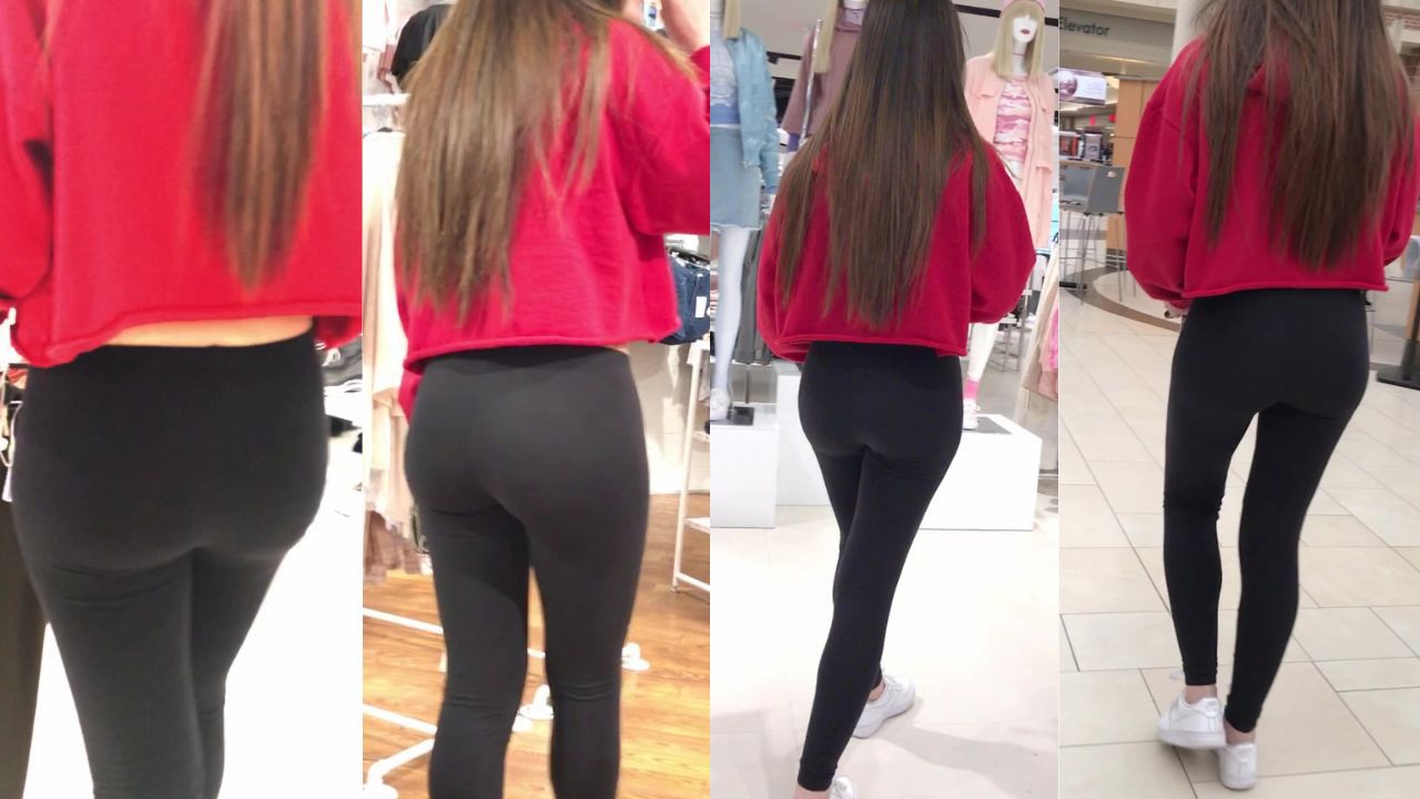 Bubble Ass Teenage Girl goes Shopping