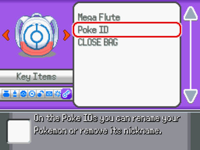 Poke ID - Rename Pokemon on the go