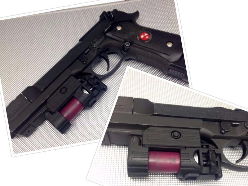 APS Smart Shot Launcher montiert an We Resident Evil Beretta