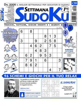 Settimana Sudoku N.900 – 11 Novembre 2022