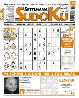 Settimana Sudoku N.953 - 17 Novembre 2023