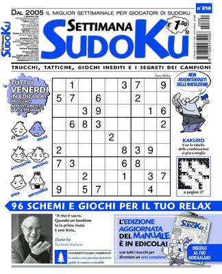 Settimana Sudoku N.890 – 02 Settembre 2022