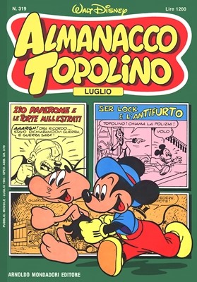 Almanacco Topolino 319 (Mondadori 1983-07)
