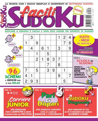 Facili Sudoku – Gennaio 2023