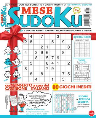 Settimana Sudoku Mese N.57 - 15 Novembre 2023