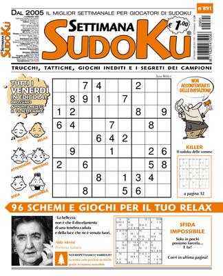 Settimana Sudoku N.891 – 09 Settembre 2022