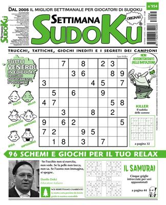 Settimana Sudoku N.954 - 24 Novembre 2023