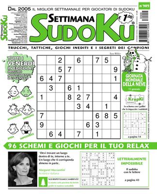 Settimana Sudoku N.909 – Gennaio 2023