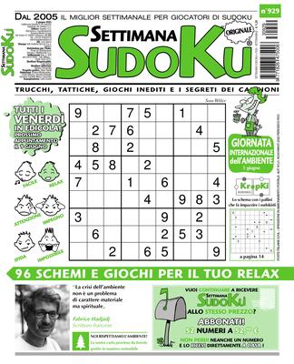 Settimana Sudoku N.929 - 02 Giugno 2023