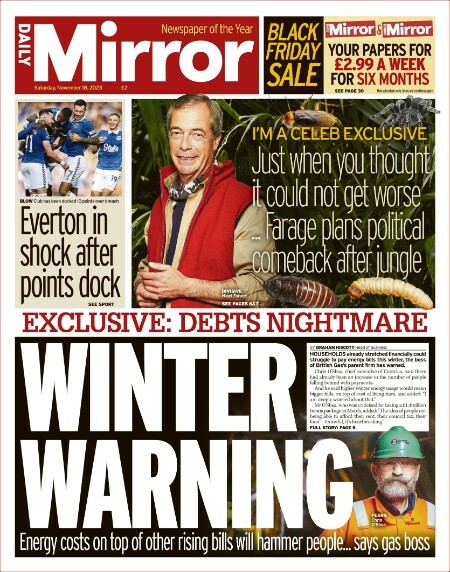 Daily Mirror [2023 11 18]